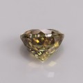 Natural Sphene 4.19 Carats Golden Yellow With Orange Flashes Round 9x7 mm Loose Gemstone - Image 4