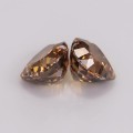 Natural Zircon heart pair 7.53 Carats Cognac Heart  9x8 mm Loose Gemstone - Image 4