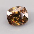 Natural Sphalerite 15.25 Carats Antique Bronze Cushion 14x13 mm Loose Gemstone - Image 1