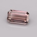 Natural Tourmaline 5.60 Carats Baby Champagne Pink Emerald Cut 13x8 mm Loose Gemstone - Image 2