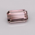 Natural Tourmaline 5.60 Carats Baby Champagne Pink Emerald Cut 13x8 mm Loose Gemstone - Image 1