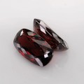 Natural Rhodolite garnet - fine cushion pair 22.71 Carats Purplish Red Cushion 17x9 mm Loose Gemstone - Image 5