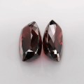 Natural Rhodolite garnet - fine cushion pair 22.71 Carats Purplish Red Cushion 17x9 mm Loose Gemstone - Image 2