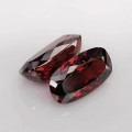 Natural Rhodolite garnet - fine cushion pair 22.71 Carats Purplish Red Cushion 17x9 mm Loose Gemstone - Image 4