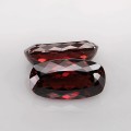 Natural Rhodolite garnet - fine cushion pair 22.71 Carats Purplish Red Cushion 17x9 mm Loose Gemstone - Image 7