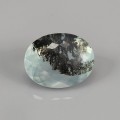 Natural Dendritic opal 3.87 Carats Sea Blue Green Oval 13x10 mm Loose Gemstone - Image 7