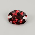 Natural Pyrope garnet 3.73 Carats Vivid Red Oval 12x9 mm Loose Gemstone - Image 1