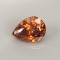 Natural Sphalerite 6.31 Carats Fire Orange Pear 13x10 mm Loose Gemstone - Image 7