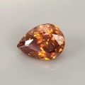 Natural Sphalerite 6.31 Carats Fire Orange Pear 13x10 mm Loose Gemstone - Image 3
