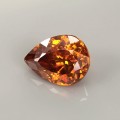 Natural Sphalerite 6.31 Carats Fire Orange Pear 13x10 mm Loose Gemstone - Image 2