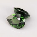 Natural Certified chrome diopside pair 3.18 Carats Chrome Green Pear 9x6 mm Loose Gemstone - Image 4