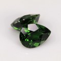 Natural Certified chrome diopside pair 3.18 Carats Chrome Green Pear 9x6 mm Loose Gemstone - Image 7