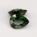 Natural Certified chrome diopside pair 3.18 Carats Chrome Green Pear 9x6 mm Loose Gemstone - Image 8