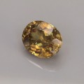 Natural Sphene 3.81 Carats Golden Yellow With Orange Flashes Oval 10x8 mm Loose Gemstone - Image 3