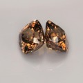 Natural Zircon - antique cushion pair 7.40 Carats Champagne Brown Cushion 9x8 mm Loose Gemstone - Image 4