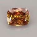 Natural Sphalerite 8.93 Carats Orange Yellow  Cushion 13x10 mm Loose Gemstone - Image 1