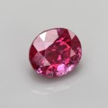 Natural Ruby 1.74 Carats Reddish Pink Oval 7x6 mm Loose Gemstone - Image 1