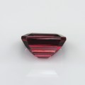Natural Rhodolite garnet 4.36 Carats Vivid Red Emerald Cut 10x8 mm Loose Gemstone - Image 4