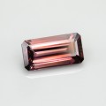 Natural Tourmaline 4.33 Carats Purplish Pink Emerald Cut 14x7 mm Loose Gemstone - Image 1