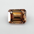 Natural Zircon 3.11 Carats Cognac Emerald Cut 8x7 mm Loose Gemstone - Image 7