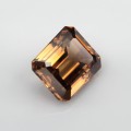 Natural Zircon 3.11 Carats Cognac Emerald Cut 8x7 mm Loose Gemstone - Image 5