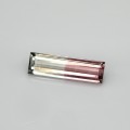 Natural Tourmaline Bi-Color 1.86 Carats Pink to Champagne Baguette 14x4 mm Loose Gemstone - Image 3