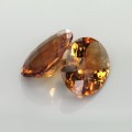 Natural Citrine  - oval checker pair 16.57 Carats Madeira Orange Oval Checker 18x13 mm Loose Gemstone - Image 5