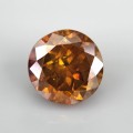 Natural Sphalerite 14.46 Carats Orange Round 13x10 mm Loose Gemstone - Image 1
