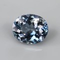 Natural Apatite 7.89 Carats Steel Blue Oval 13x11 mm Loose Gemstone - Image 2