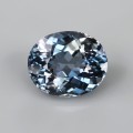 Natural Apatite 7.89 Carats Steel Blue Oval 13x11 mm Loose Gemstone - Image 1