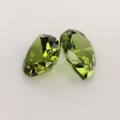 Natural Peridot Pair 8.41 Carats Green Pear 12x10 mm Loose Gemstone - Image 4