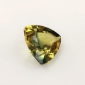 Natural Sapphire - Bi color 2 Carats Greenish Yellow Trilliant  8x4 mm Loose Gemstone - Image 5