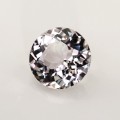 Natural Tourmaline - acrolite 3.51 Carats White Round 10x6 mm Loose Gemstone - Image 2