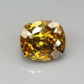Natural Sphalerite 14.80 Carats Golden Yellow Cushion 14x12 mm Loose Gemstone - Image 1