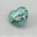 Natural Peru opal - dendrites 12.22 Carats Paraiba Blue Green Heart  19x17 mm Loose Gemstone - Image 2