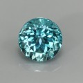 Natural Apatite 1.81 Carats Paraiba Blue Green Round 7x6 mm Loose Gemstone - Image 1