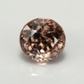 Natural Zircon 2.88 Carats Champagne Round 7x6 mm Loose Gemstone - Image 7
