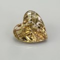 Natural Tourmaline 5.83 Carats Honey Yellow Heart  13x12 mm Loose Gemstone - Image 7