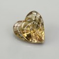 Natural Tourmaline 5.83 Carats Honey Yellow Heart  13x12 mm Loose Gemstone - Image 1