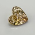 Natural Tourmaline 5.83 Carats Honey Yellow Heart  13x12 mm Loose Gemstone - Image 4
