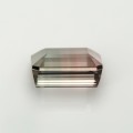 Natural Tourmaline bi-color 2.39 Carats Baby Pink to Champagne Emerald 8x7 mm Loose Gemstone - Image 4