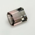 Natural Tourmaline bi-color 2.39 Carats Baby Pink to Champagne Emerald 8x7 mm Loose Gemstone - Image 5