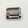 Natural Tourmaline bi-color 2.39 Carats Baby Pink to Champagne Emerald 8x7 mm Loose Gemstone - Image 7