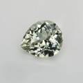 Natural Tourmaline - acrolite 3.54 Carats White Pear 11x9 mm Loose Gemstone - Image 1