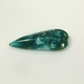 Natural Gem silica 2.09 Carats Blue Green Pear Cabochon 16x7 mm Loose Gemstone - Image 2