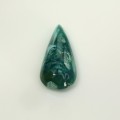 Natural Gem silica 2.09 Carats Blue Green Pear Cabochon 16x7 mm Loose Gemstone - Image 1