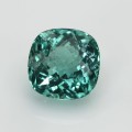 Natural Apatite 3.89 Carats Paraiba Blue Green Antique Cushion 9x9 mm Loose Gemstone - Image 1
