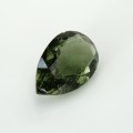 Natural Moldavite - 100 % Authentic 4.03 Carats Moss Green Pear 14x9 mm Loose Gemstone - Image 6