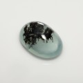 Natural Dendritic opal 3.70 Carats Sea Blue Green Oval Cabochon 14x10 mm Loose Gemstone - Image 6