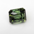 Natural Tourmaline 2.83 Carats Forest Green Emerald Cut 8x7 mm Loose Gemstone - Image 2